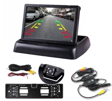 MONITOR LCD 4,3' KAMERA W RAMCE 4LED MODUŁ WIFI