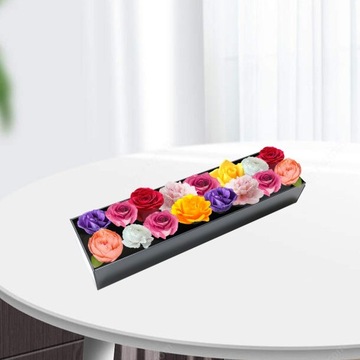 Ваза для цветов акриловая прямоугольная настольная L