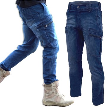 Spodnie wojskowe taktyczne TEXAR Jeansy DENIM M