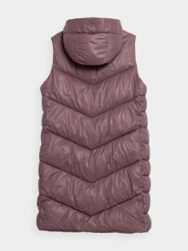 ЖЕНСКАЯ КУРТКА С ДЛИННЫМИ РУКАВАМИ И КАПЮШОНОМ 4F СПОРТИВНЫЙ ЖИЛЕТ НА ПУХЕ Размер S