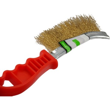 ПРОЧНАЯ ЛАТУННАЯ УЗКАЯ ПРОВОЛОЧНАЯ ЩЕТКА С ПРОЩЕЛЬМИ