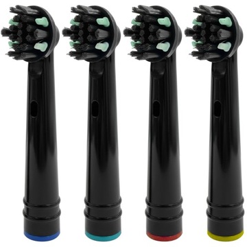 4 KOŃCÓWKI PICK CLEAN BLACK DO SZCZOTECZKI ELEKTRYCZNEJ ORAL-B BRAUN