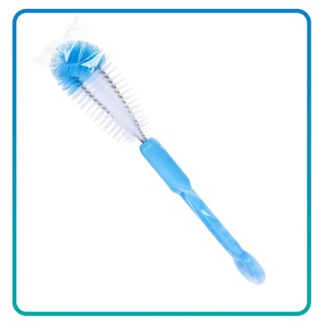 Щетка для мытья бутылочек, щетка для чистки чашечки, синяя.