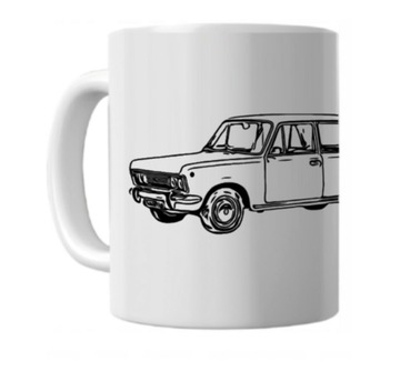 Kubek klasyki DUŻY FIAT 125P - prezent urodziny imieniny święta