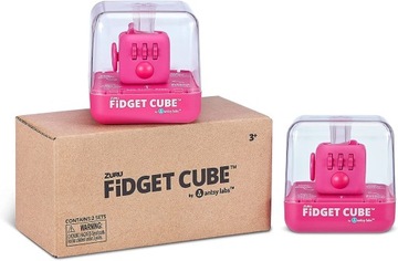 Fidget Original Cube różowa (2 sztuki) od Antsy Lab antystresowa kostka