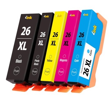 5x TUSZ DO EPSON T2621 XL XP510 XP600 XP605 XP610