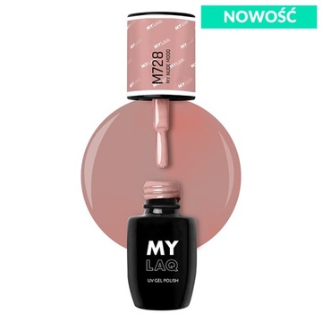 MYLAQ Lakier Hybrydowy M728 My Nude Mood 5ml