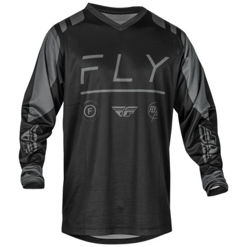 KOSZULKA BLUZA CROSS ENDURO ATV FLY MTB CZARNY/SZARY F16 - r. S