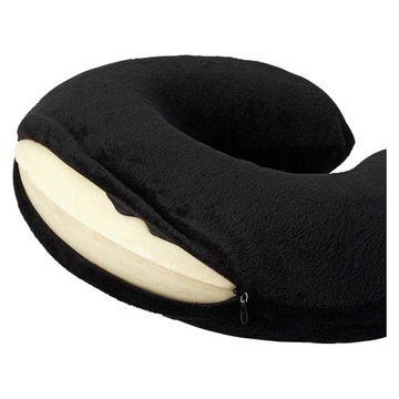 Дорожная подушка-круассан для шеи и подголовника