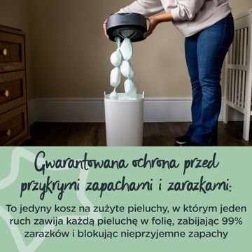 Корзина для подгузников Tommee Tippee Twist and Click + комплект поставки сумки
