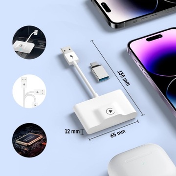 БЕСПРОВОДНОЙ АДАПТЕР CarPlay iOS Wi-Fi/Bluetooth