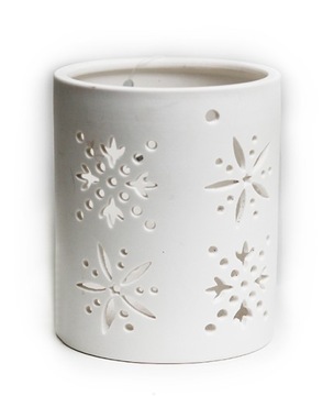 LAMPION ŚWIECZNIK ŚNIEŻYNKI BN