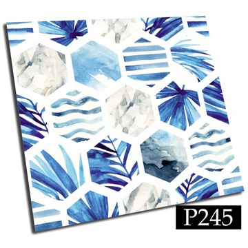 Kafelki PCV samoprzylepne 30cm Heks Plaża Tropiki