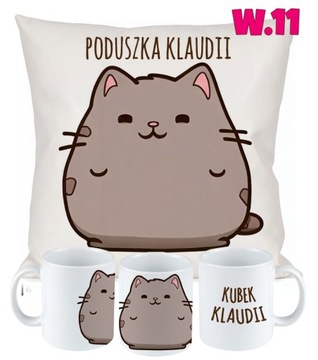 НАБОР ПОДУШКА КРУЖКА CAT PUSHEN CAT + ИМЕННОЙ ПОДАРОК ​​РАЗЛИЧНЫЕ ДИЗАЙНЫ