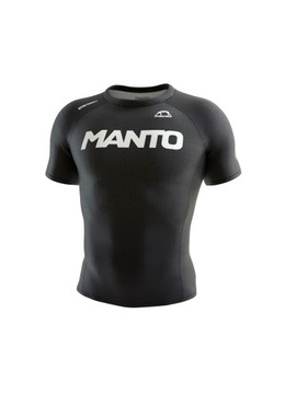 MANTO RASHGUARD SHORTSLEEVE RANK czarny XS