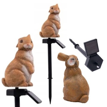 Ogrodowa lampka solarna Led Zając