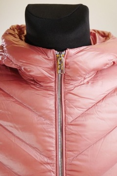 WOOLRICH Women's Pink Full Zip Padded Puffer Hooded Down Parka Jacket S RRP