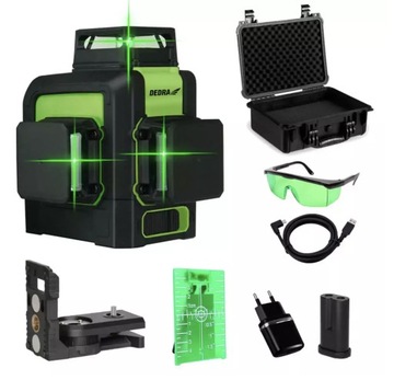 Multilaser 3D, poziomica laserowa 3D, DEDRA MC0904 zielony laser