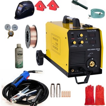SPAWARKA MIGOMAT MAGNUM MIG MAG MMA 220W zestaw