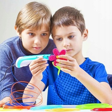 Ручка для 3D-принтера PEN PINK + стержни 110 м нити PLA 2023 + БЕСПЛАТНО