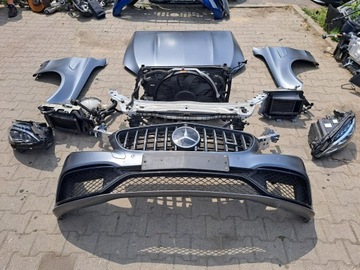 Mercedes 205 63 amg zderzak lampy chłodnice pas