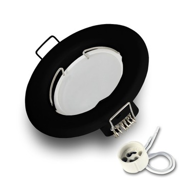 ZESTAW: Oprawa wpuszczana halogenowa + LED GU10 7W