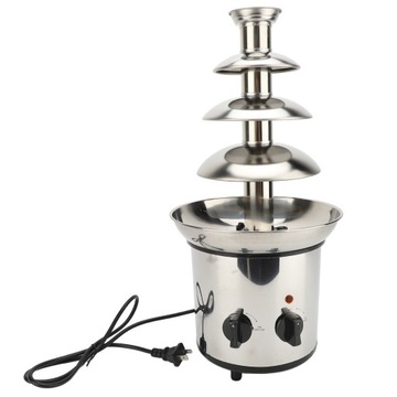 4-poziomowa elektryczna fontanna do czekoladowego fondue na imprezy Cicha