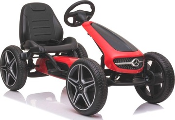 GOKART NA PEDAŁY MERCEDES KOŁA EVA MIĘKKI FOTEL