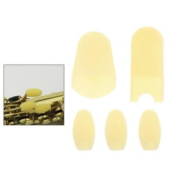 5 шт./лот, силиконовая подставка для большого пальца для саксофона, подушечки для рук, желтая подушка