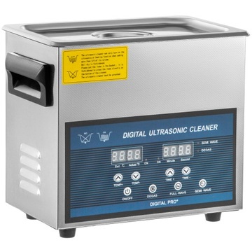 Cyfrowa Myjka Ultradźwiękowa z grzałką 6L