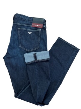 EMPORIO ARMANI jeansy męskie slim r. W 38 L 33