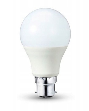 Żarówka LED A60 9W 6500K B22 gwint angielski zimna 60mm