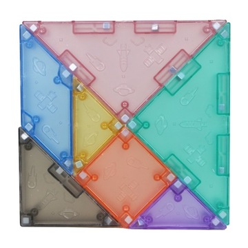 QiYi 3D Magnetic Tangram A Transparent