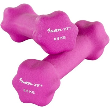 MOVIT ZESTAW 2x HANTLE NEOPRENOWE 0,5 KG CIĘŻARKI