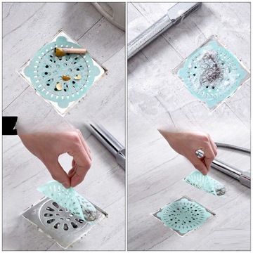 3 ОДНОРАЗОВЫХ ПАКЕТА СЛИВНЫЕ НАКЛЕЙКИ ФИЛЬТР ДЛЯ ВОЛОС НАПОЛЬНЫЙ