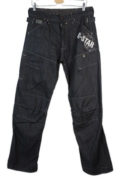 G-STAR RAW 3301 LOOSE SPODNIE JEANS W33 L36 BDB