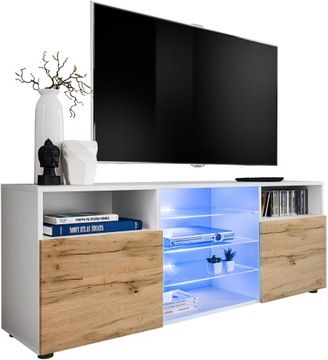 Тумба под телевизор для гостиной, GLOSS LED GLASS