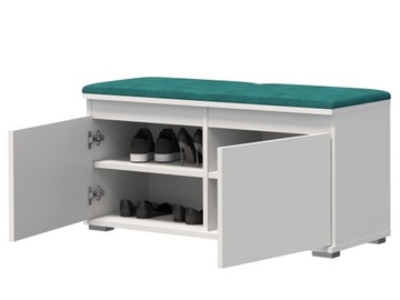 Szafka na buty z siedziskiem Nevada 100 Biała