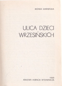 ULICA DZIECI WRZESIŃSKICH - Września Wielkopolska
