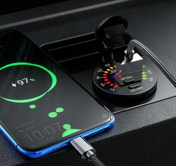 Зарядное устройство с четырьмя двигателями USB type-c QC 3.0 вольтметр