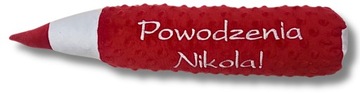 DUŻA PODUSZKA XXL UPOMINEK UCZNIA NAUCZYCIELA + WŁASNA DEDYKACJA 18x45cm