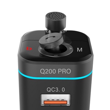 FM-передатчик FEEGAR Q200 Pro QC4.0 с усилением басов 42 Вт