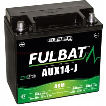 Akumulator Fulbat AUX14-J Start-Stop Wspomagający 12V 14Ah 200A EK151/CK151