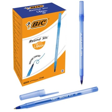 60 szt. x długopis BIC Round Stic Classic 1,0 mm, niebieski