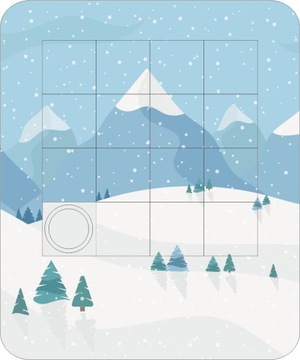 Пазл с принтом, 50 деталей.