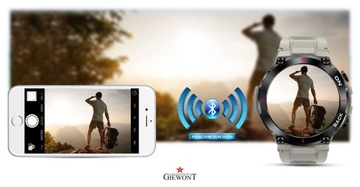 Серые спортивные умные часы Giewont GW460-3 с GPS и GPS