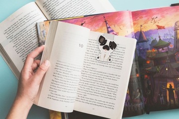 Закладка - Бульдог - подарок, планировщик