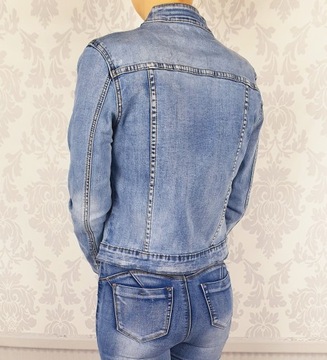 # Katana - Kurtka Damska Jeans - Młodzieżowa Zip #