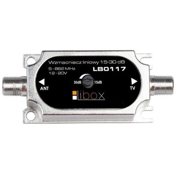РЕГУЛИРУЕМЫЙ АНТЕННЫЙ УСИЛИТЕЛЬ 15-30 ДБ DVB-T DL30 LIBOX