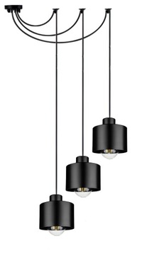ŻYRANDOL LAMPA WISZĄCA SUFITOWA PLAFON LED E27 LOFT PAJĄK SALON POKÓJ HOL